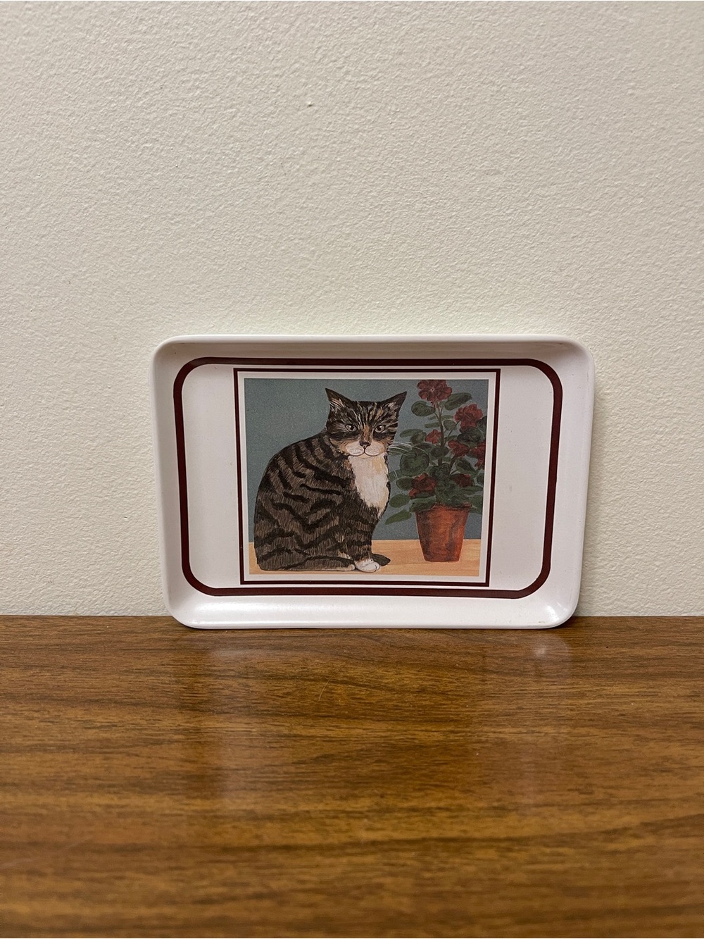 Vintage Cat Trinket Coin Dish